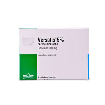 Versatis 5 % Parche Medicado - Caja 5 UN
