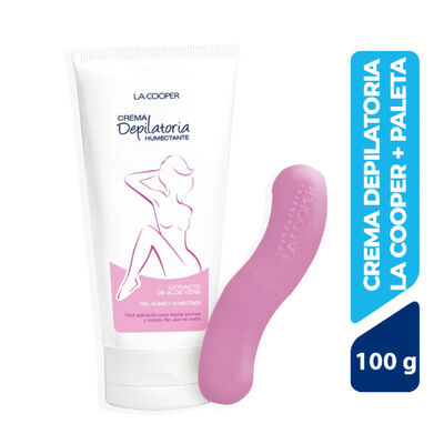 Crema Depilatoria con Al&oacute;e Vera + paleta - Frasco 100G