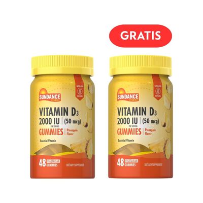 Sundance Vitamina D3 2000 IU  Gomitas  - Frasco 48 UN