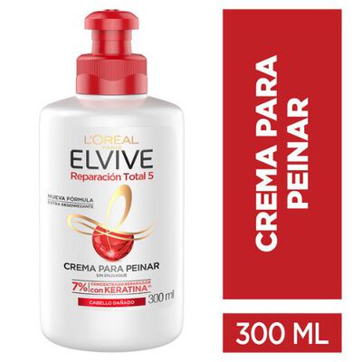Crema Para Peinar Elvive Reparaci&oacute;n Total - Frasco 300 Ml