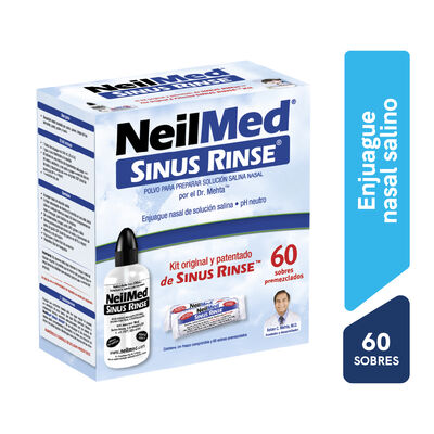 Enjuague Nasal NeilMed Sinus Rinse Sobres - Caja 60 UN