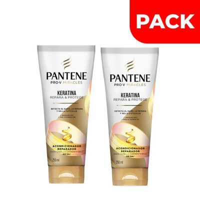 Pack Acondicionador Pantene Keratina- Frasco 250 ML