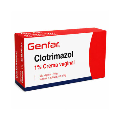 Clotrimazol 1% crema vaginal + aplicador - Caja 40g