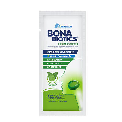 Bonabiotics pastilla sabor menta - Sobre 4 UN