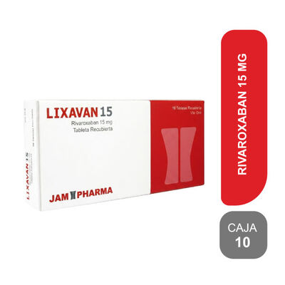 Lixavan 15MG - Caja 10 tabletas recubiertas