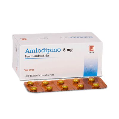 Amlodipino 5 Mg Tableta - Bl&iacute;ster 10 UN