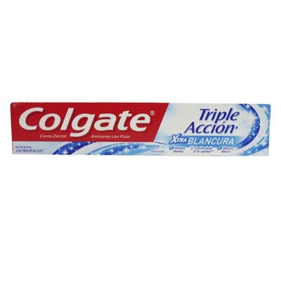 Colgate Crema Triple Acci&oacute;n Extra Blancura - Tubo 45Ml