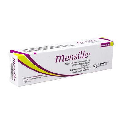 Mensille 25mg/5mg Suspensi&oacute;n Inyectable + Jeringa - Caja 1 UN