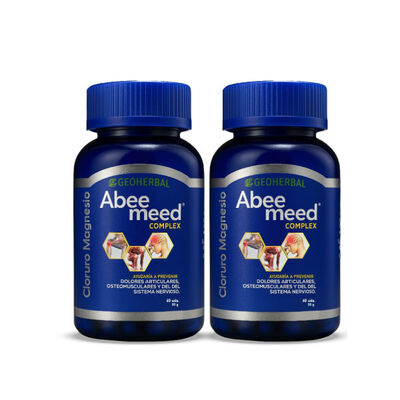 Cloruro de Magnesio Abee Meed Frasco 60 C&aacute;psulas  - Pack 2 UN