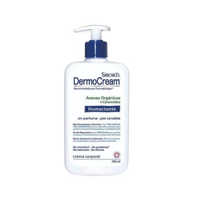 Dermo Cream Simond&acute;s Avena Org&aacute;nica + Ceramidas - Frasco 400 ML