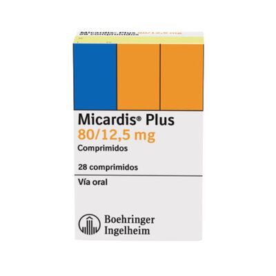 Micardis Plus 80/12.5 Mg Comprimidos - Caja 28 UN