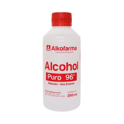 Alcohol 96&deg; Alkofarma - Frasco 250 ML