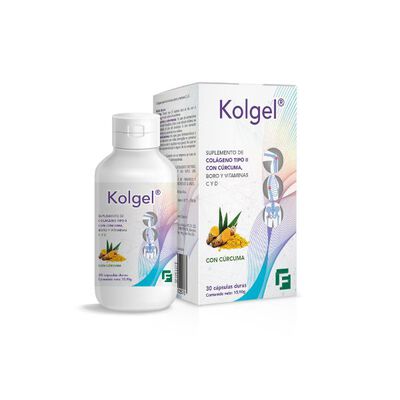 Kolgel Col&aacute;geno - Frasco 30 c&aacute;psulas.