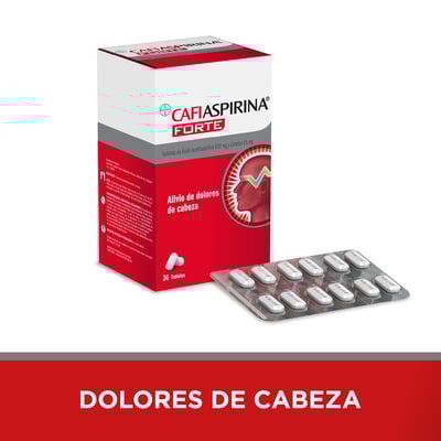 Cafiaspirina Forte 650mg + 65mg Tableta - Bl&iacute;ster 12 UN