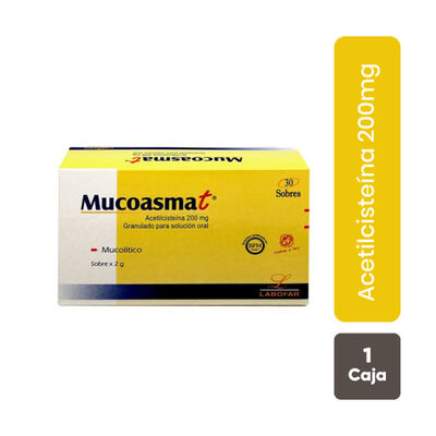 Mucoasmat Granulado para soluci&oacute;n oral - Caja 30 UN