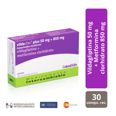 Vildavitae Plus 50+850MG- Caja 30 comprimidos