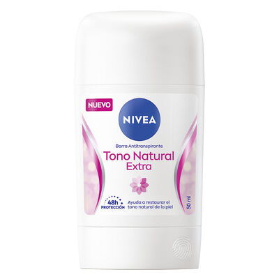 Nivea Deo Mujer Barra Tono Natural Extra - Frasco 50 Ml
