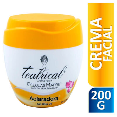 Crema Facial Teatrical Aclaradora - Pote 200 G