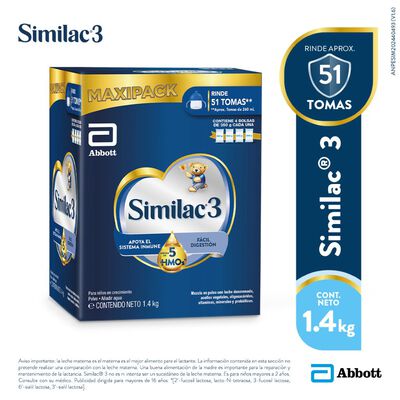 Similac 3 con mezcla de 5HMOs Maxipack - Caja 1.4 kg