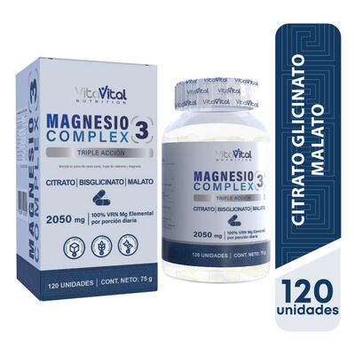 Vita Vital Magnesio Complex 3 - Frasco 120 UN