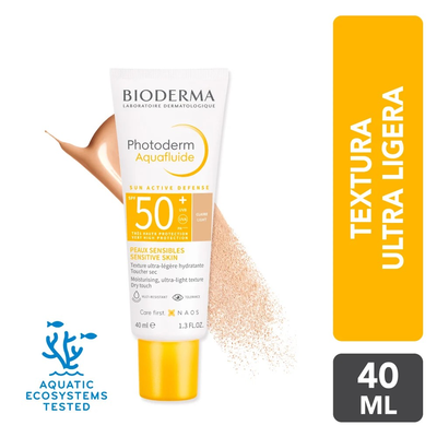 Bioderma Photoderm MAX Aquafluide Tinte Claire SPF 50 - Frasco 40 ML
