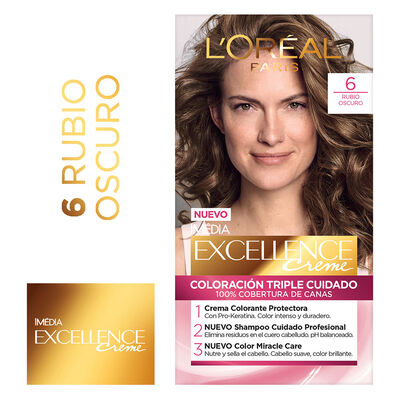 Tinte Excellence 6 Rubio Oscuro - Caja 1 UN
