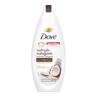 Jab&oacute;n Dove l&iacute;quido Coco - Frasco 250 Ml