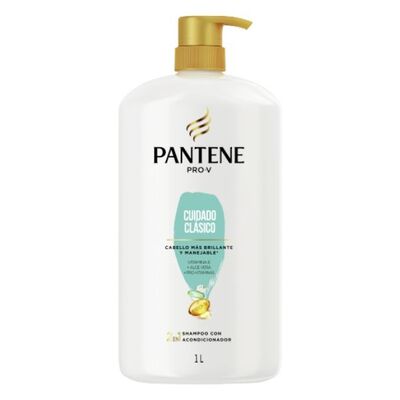 Pantene Shampoo con Acondicionador 2en1 Cuidado Cl&aacute;sico - Frasco 1000 Ml