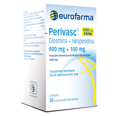 Perivasc 1000 Mg FFPM - Caja 30 Comprimidos Recubiertos