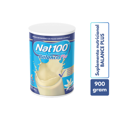 Nat100 Balance Plus+ Sabor Vainilla - Lata 900 GR