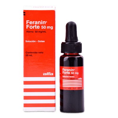 Feranin Forte 50mg/ml Soluci&oacute;n Oral Gotas - Frasco 20 ML