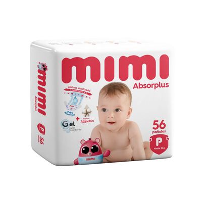 Pa&ntilde;al Mimi Absorplus Talla P - Bolsa 56 UN