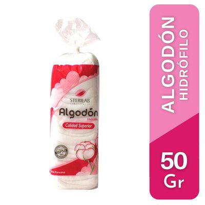 Algod&oacute;n Sterilab - Bolsa 50 G