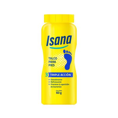 Isana Talco Triple Acci&oacute;n - Frasco 60Gr