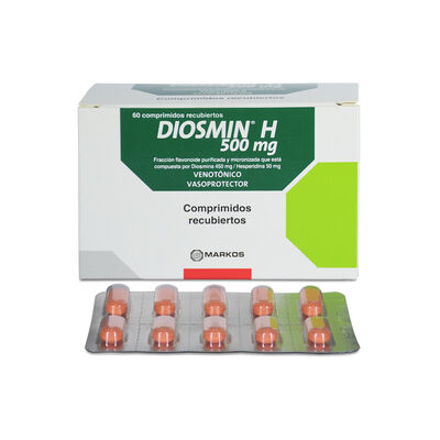 Diosmin H 500 Mg Comprimidos Recubierto - Caja 60 UN