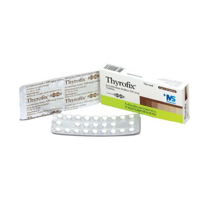 Thyrofix 100 MCG Tabletas - Caja 50 UN