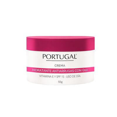 Portugal Crema Facial Antiarrugas Hidratante Q10 - Pote 55 G