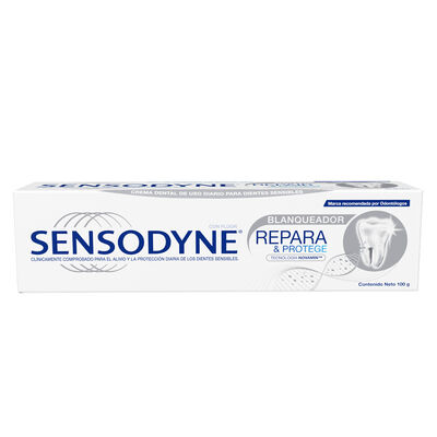 Crema Dental Sensodyne Repara & Protege Blanqueador - Tubo 100 G