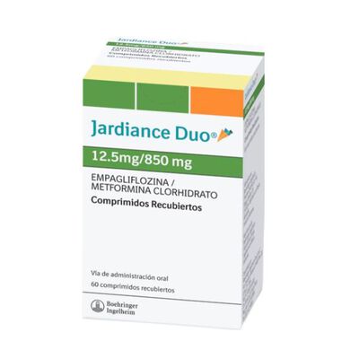 Jardiance Duo 12.5/850 Mg Comprimidos - Caja 60 UN