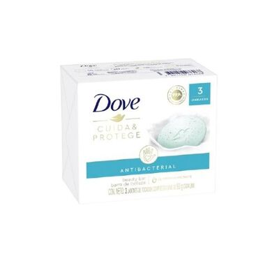 Jab&oacute;n Dove Cuida Protege - Pack 3UN