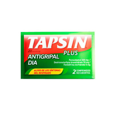 Tapsin Plus Antigripal D&iacute;a Comprimido Recubierto - Sobre 2 UN