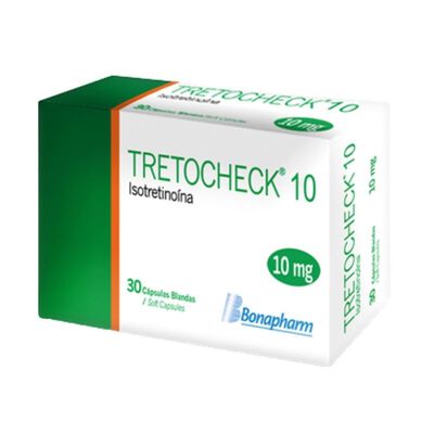 Tretocheck 10Mg Capsulas - Caja 30 UN