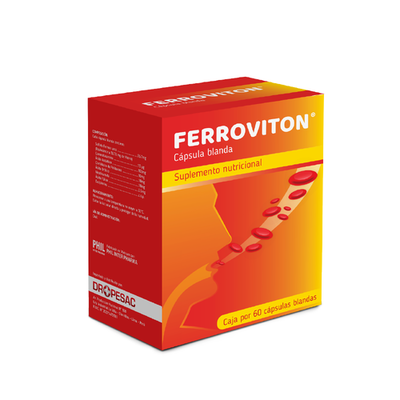 Ferroviton C&aacute;psulas Blandas - Caja 60 UN