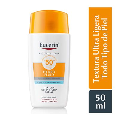 Eucerin Sun Hydro Fluid Face F50 - Frasco 50 Ml