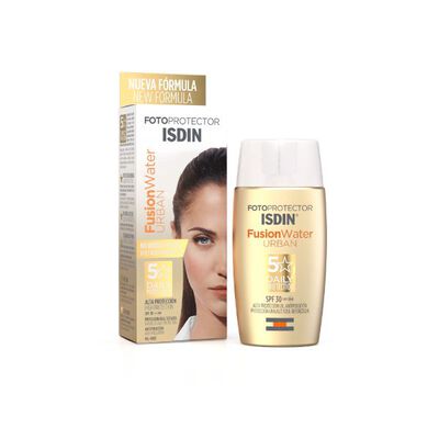 Fotoprotector Isdin Fusion Water Urban SPF 30 - Frasco 50Ml