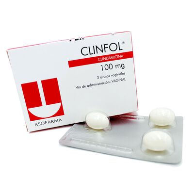 Clinfol 100 Mg  &oacute;vulo Vaginal - Caja 03 UN