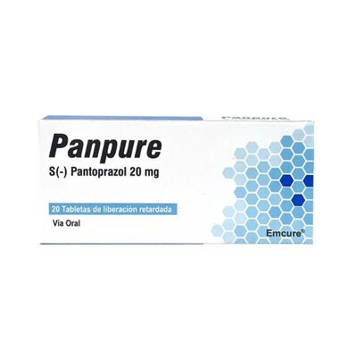 Panpure 20 mg Tabletas - Caja 20 UN