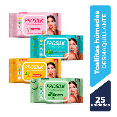 ProSilk Toallitas Desmaquillantes Surtex - Bolsa 25 UN