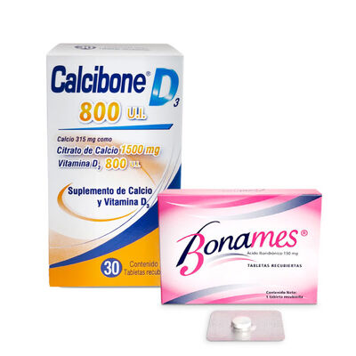 Bonames 1TAB + CalciB-D30 - Pack 2 UN