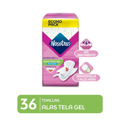 Nosotras Alas Tela Gel  - Bolsa 36UN